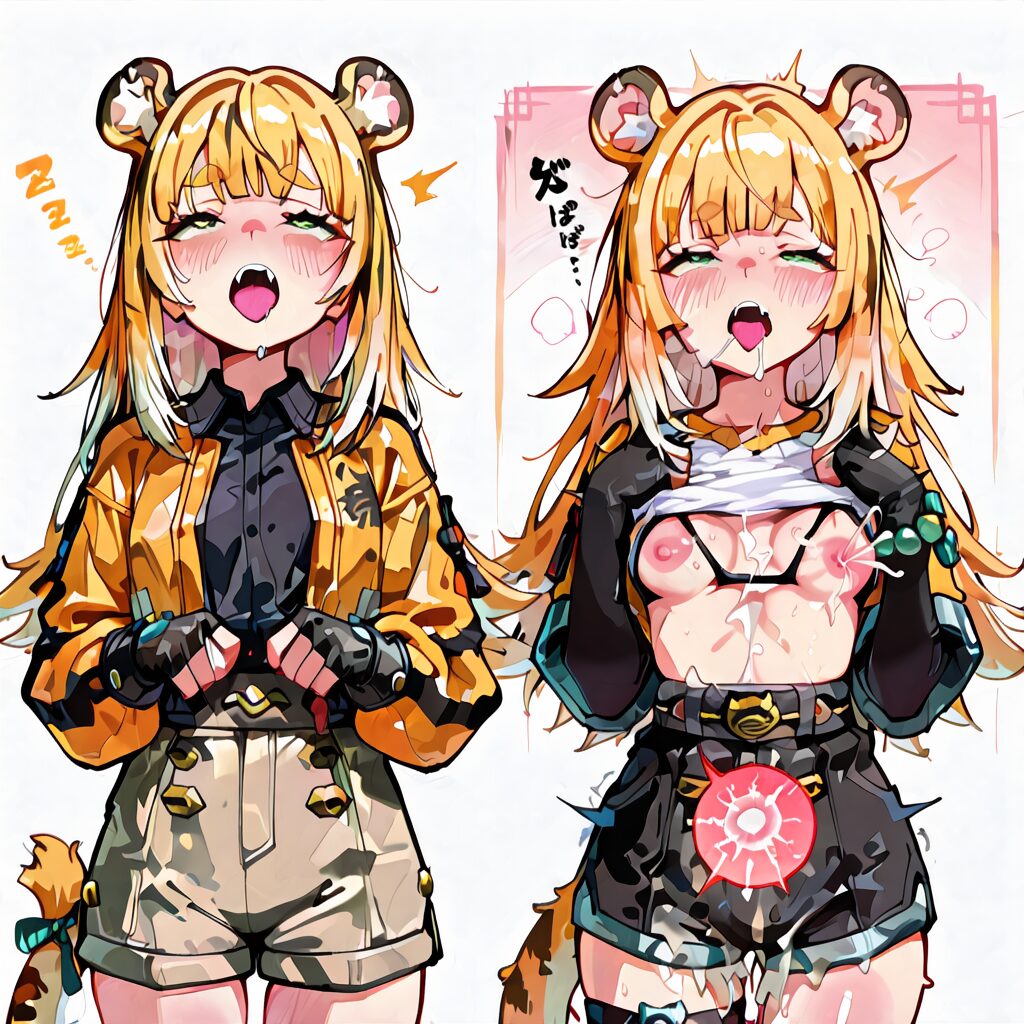 巨乳娘の足上げ開脚生ハメアヘ顔 2
