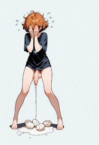 男顔負けの巨根と射精をするふたなり娘 26