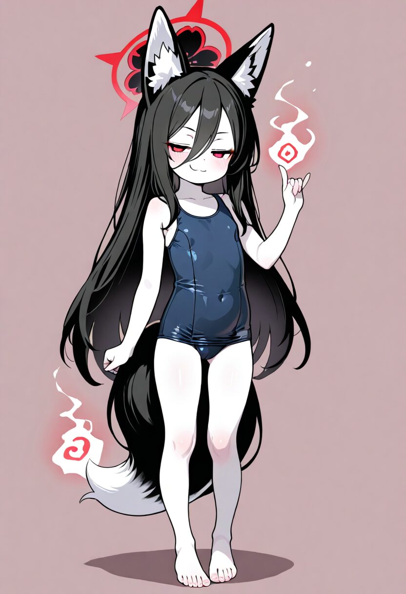ふたなり娘のお部屋お漏らし射精ポーズ 8