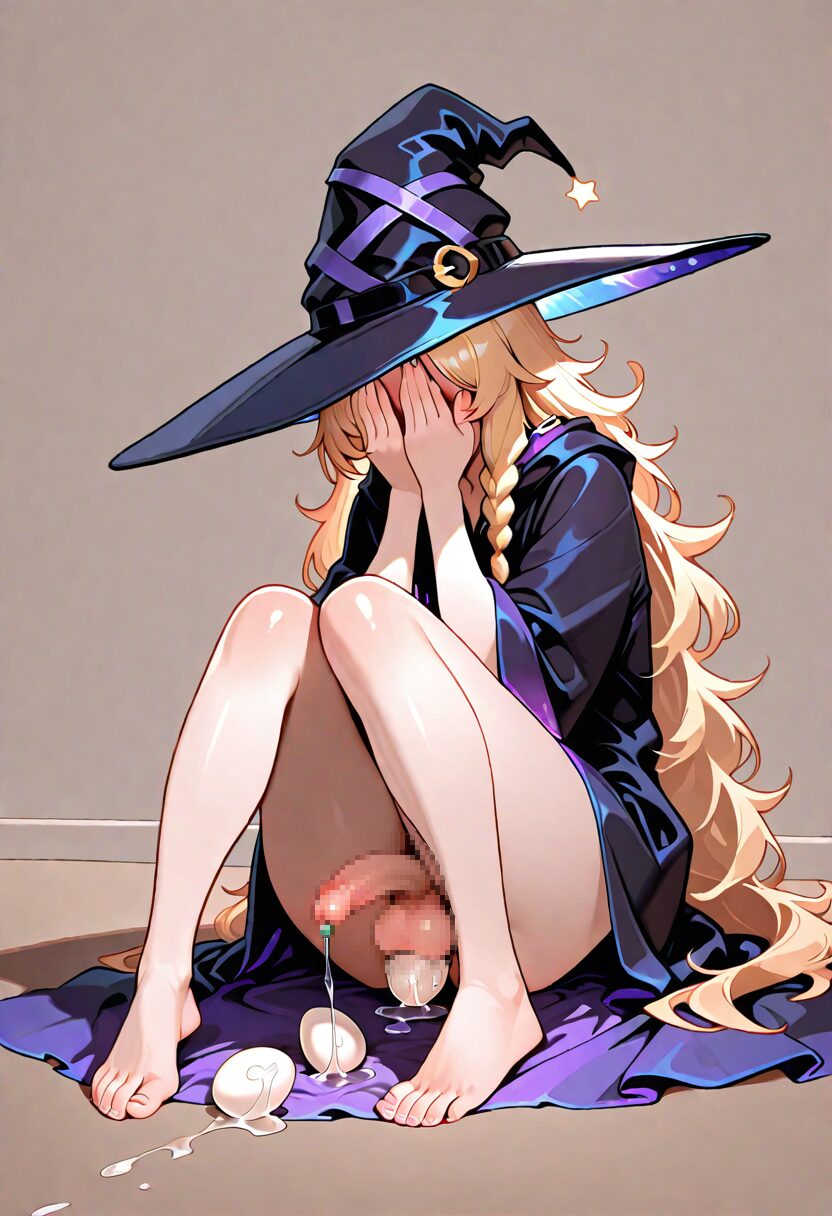 ふたなり娘の産卵シーン 12