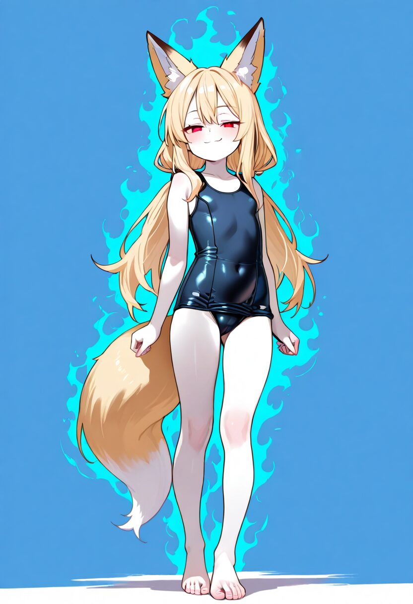多種ケモ耳ふたなり娘たちとスク水大射精V1 画像4