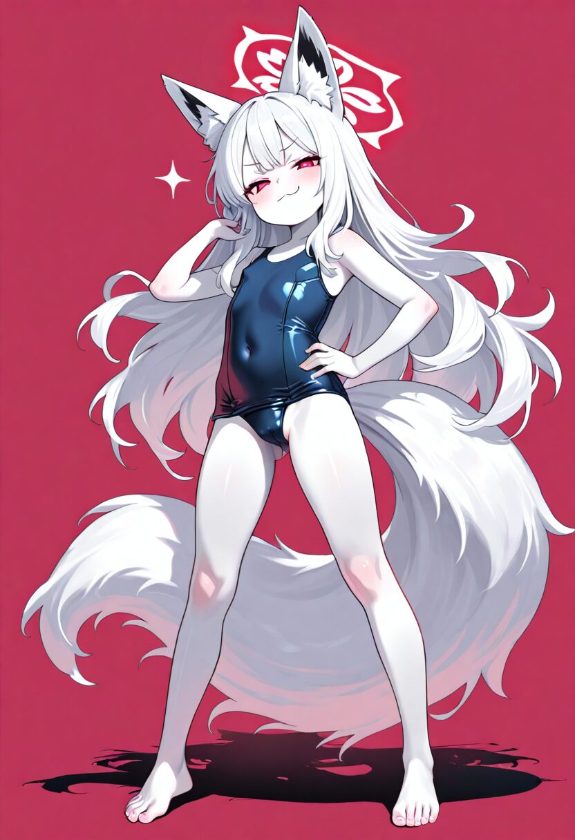 多種ケモ耳ふたなり娘たちとスク水大射精V1 画像8