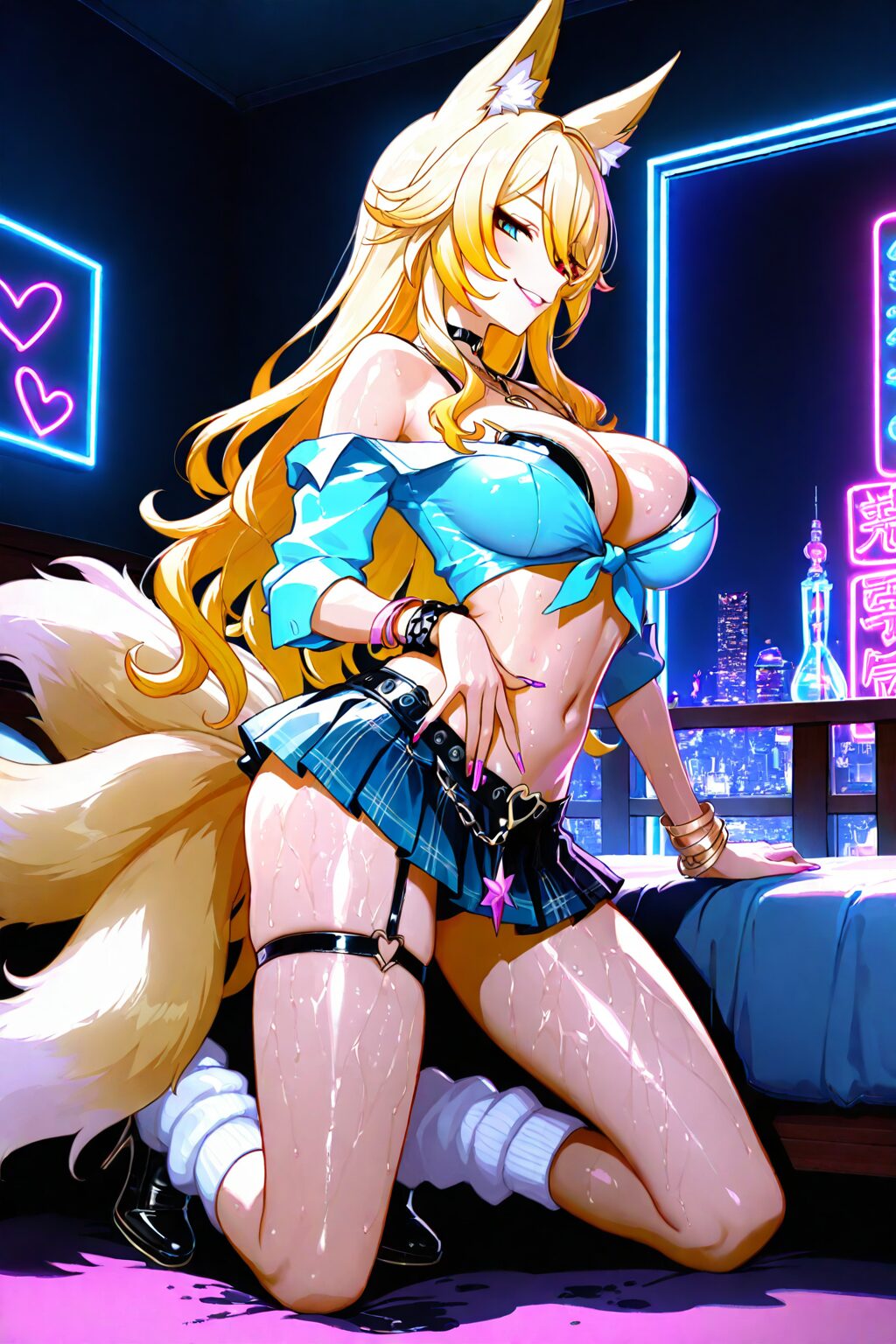 おっぱいで誘惑するビッチギャルイラスト集 36