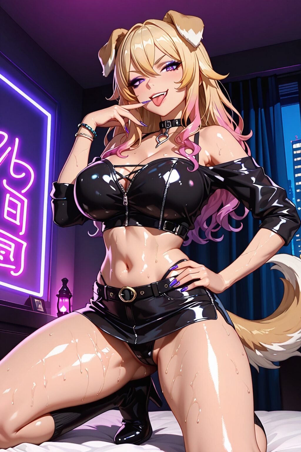 挑発してくるビッチギャルイラスト集 1