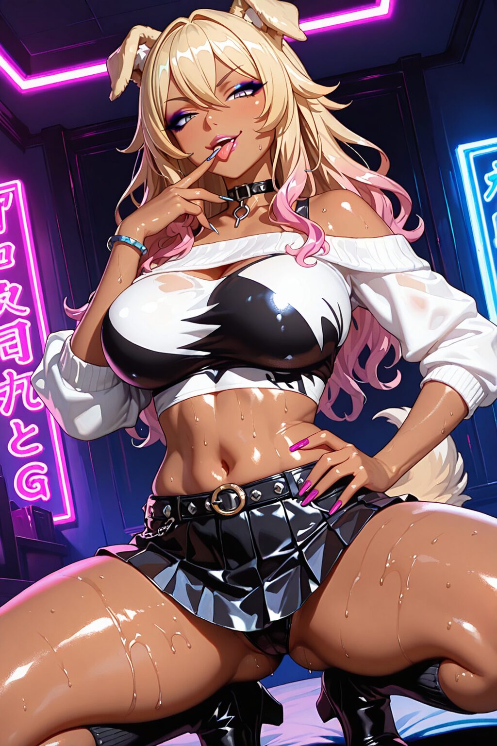 挑発してくるビッチギャルイラスト集 5