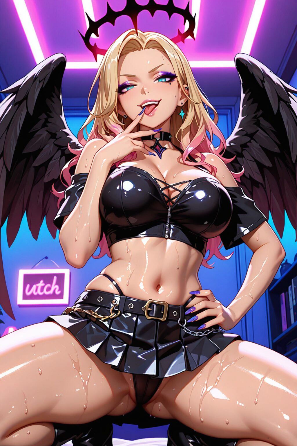 挑発してくるビッチギャルイラスト集 9