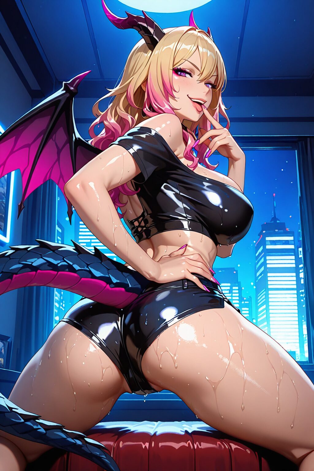 挑発してくるビッチギャルイラスト集 12