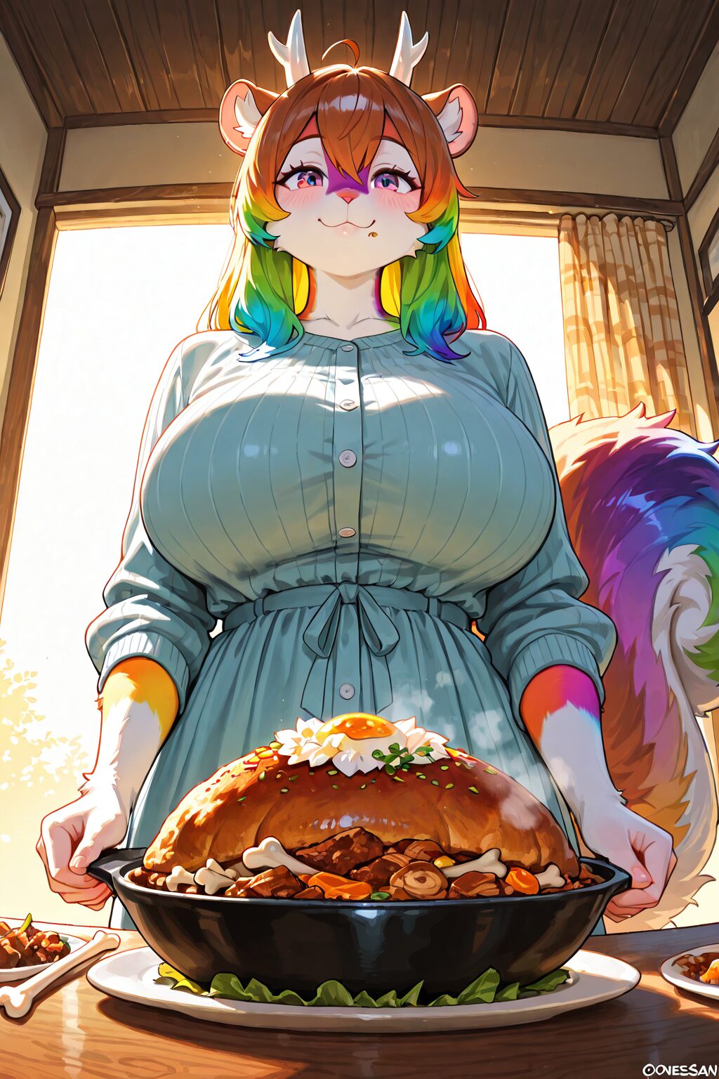 母性テーマ。巨乳ママケモに甘えたくなるイラスト 18