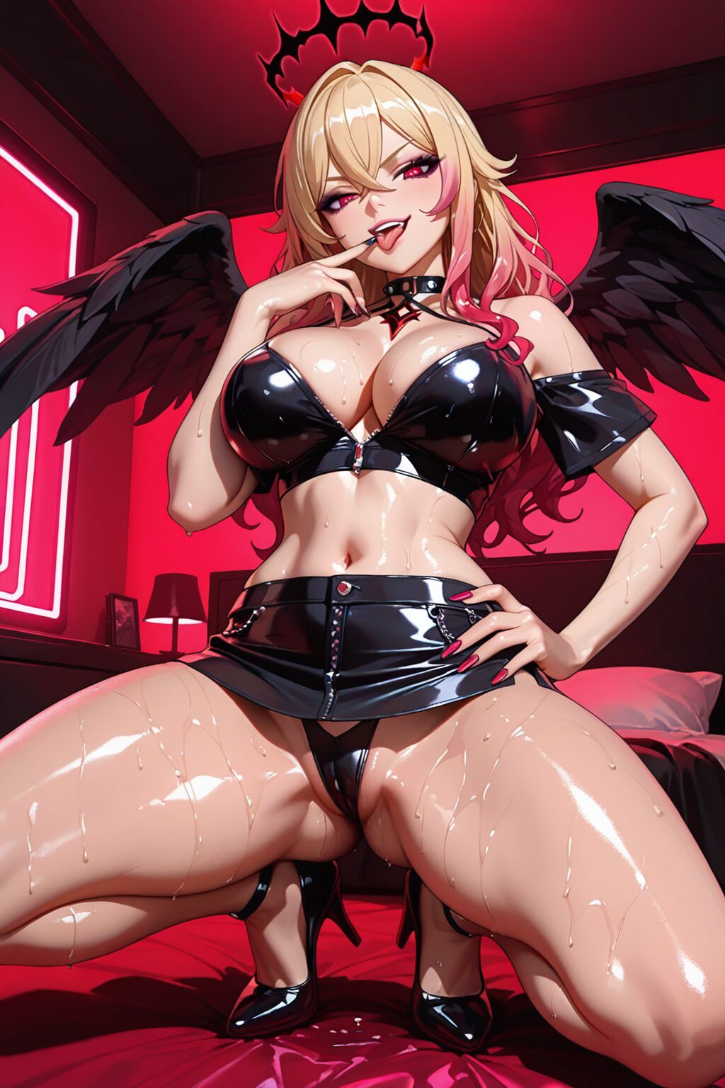挑発してくるビッチギャルイラスト集 21