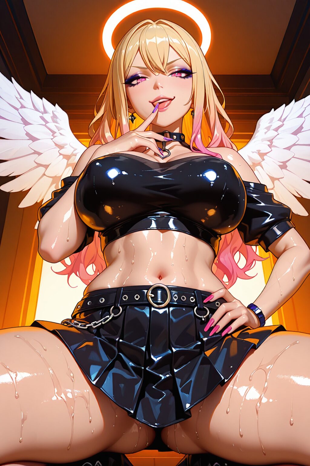挑発してくるビッチギャルイラスト集 46